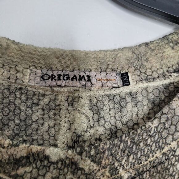 Origami grunge lace dark boho ruffle sleeve cuff pullover tunic plus size XXL - Picture 4 of 7